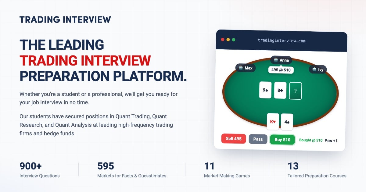 Practice For Your Maven Securities Interview | Trading Interview